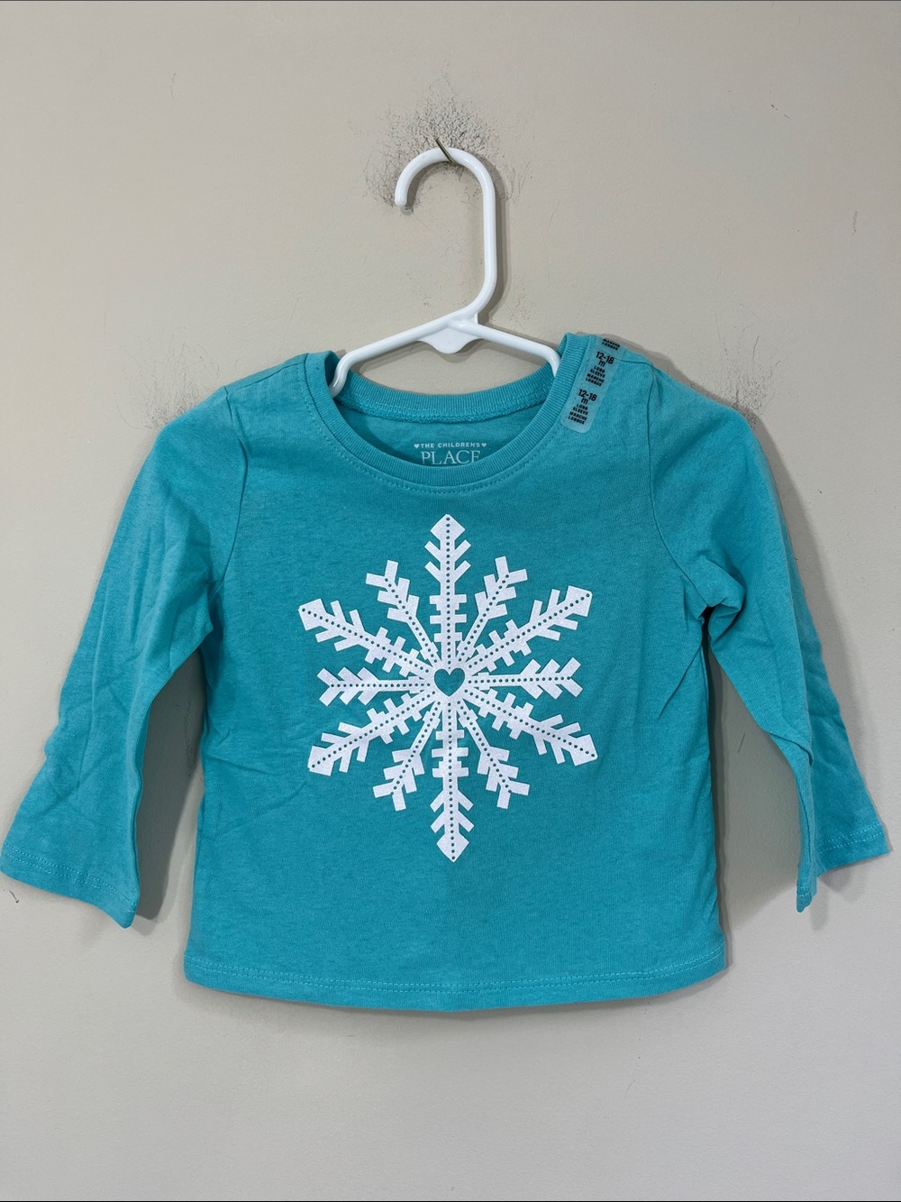 The Children's Place Baby Girl Long Sleeve Graphic Tee Size 12-18 Months